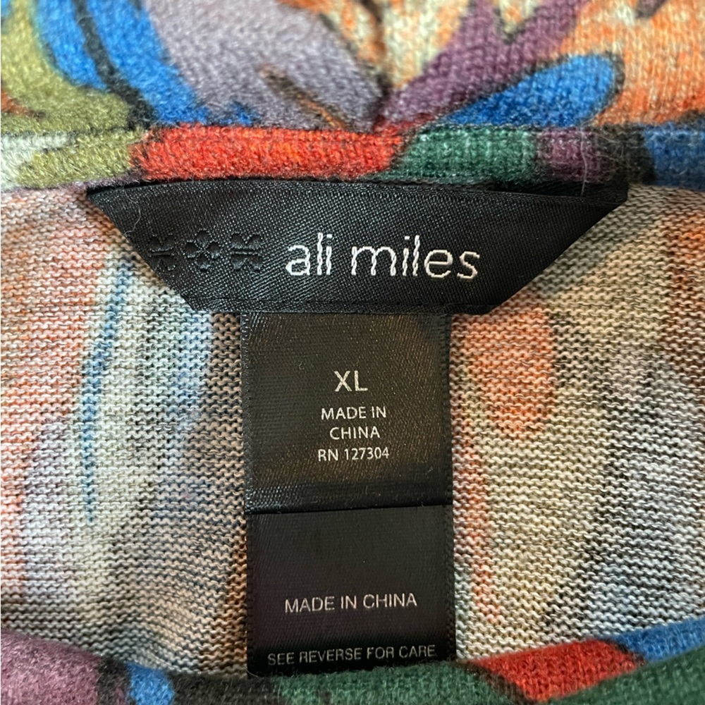 ALI MILES XL Vibrant Multicolor Knit Top - Picture 8 of 9